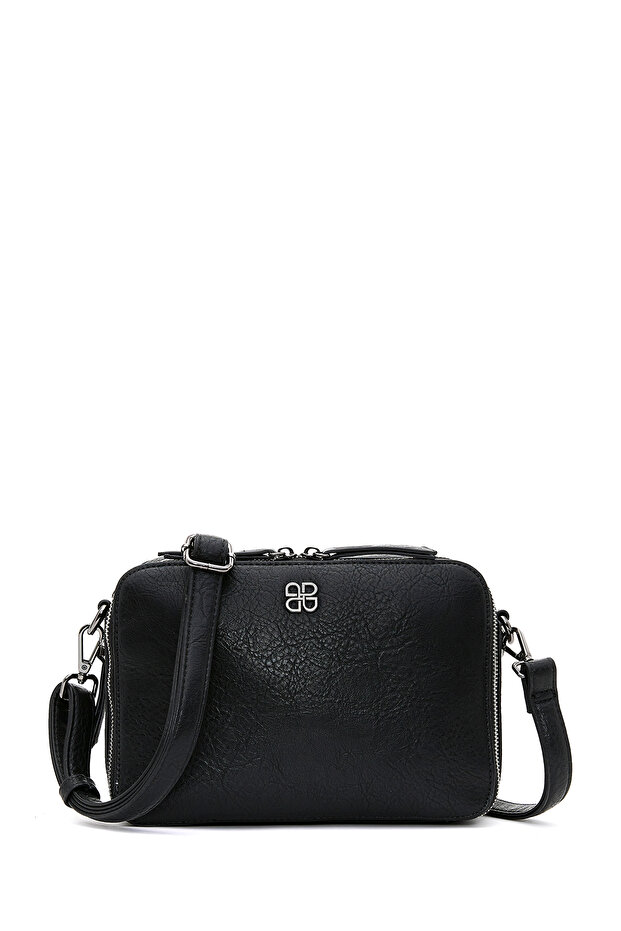 Women's Black Long Strap Crossbody Bag 25Wbd246118