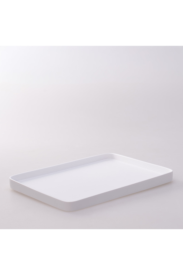 صينية فيكتوريا مستطيلة كبيرة باللون الأبيض - 2