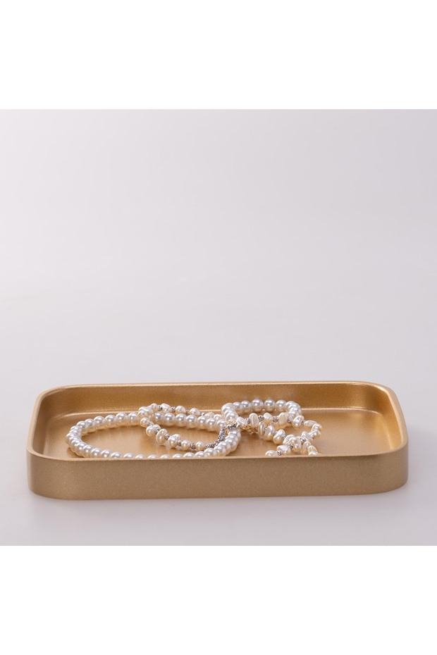 Victoria Rectangular Tray Small Gold - 3