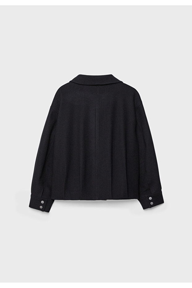 جاكيت بومبر كبير الحجم ذو ملمس ناعم - 7