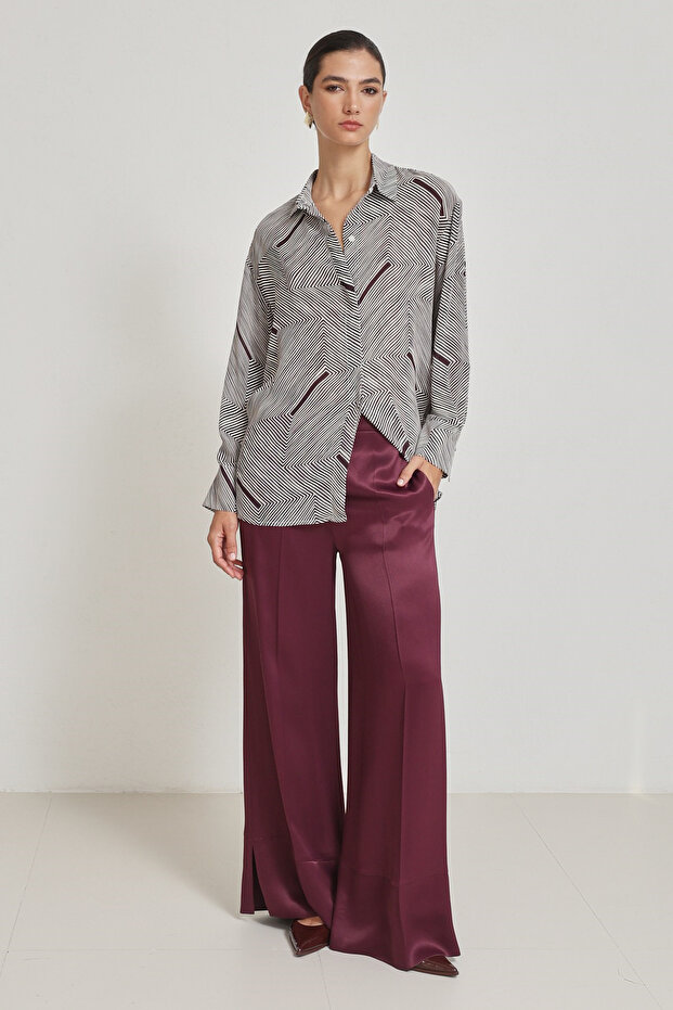 قميص بأكمام طويلة بنقشة الكرز - 2