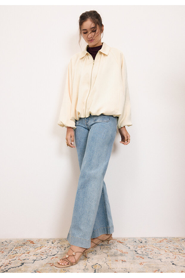 Satin effect bomber jacket - 2