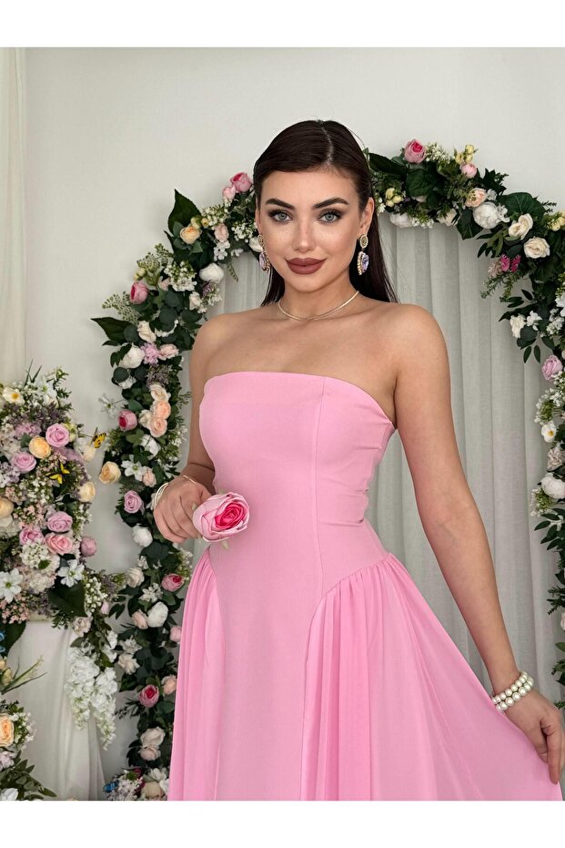 Reny Straplez Elbise - 4