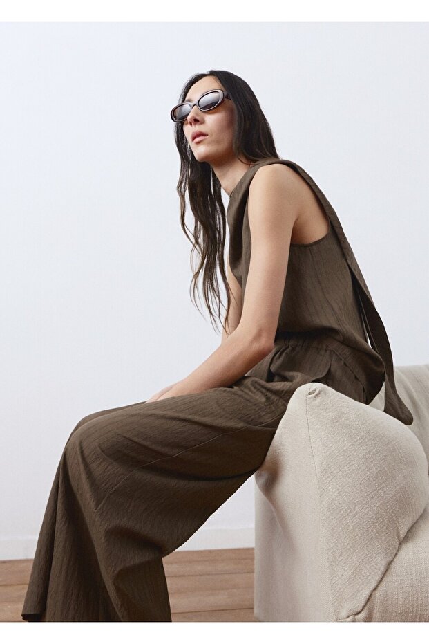 Striped scarf top - 7