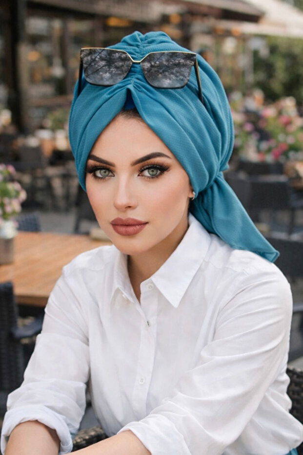 İndigo Tokalı Bone - 1