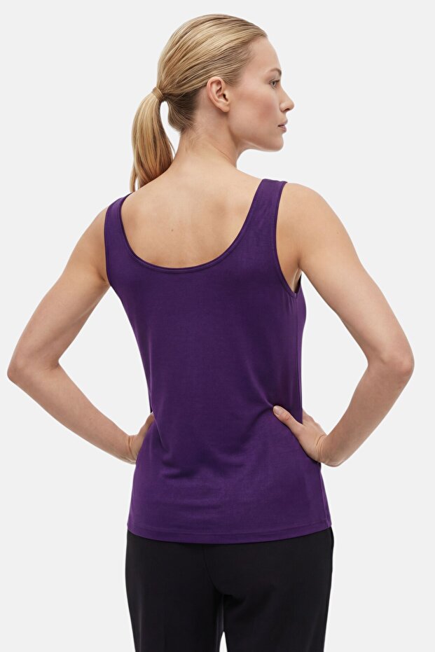 Kadın Kalın Askılı Basic Atlet Body Bluz - 2