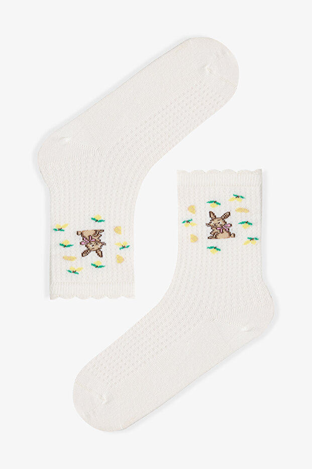 Lemon Rabbit 3'lü Soket Çorap - 3