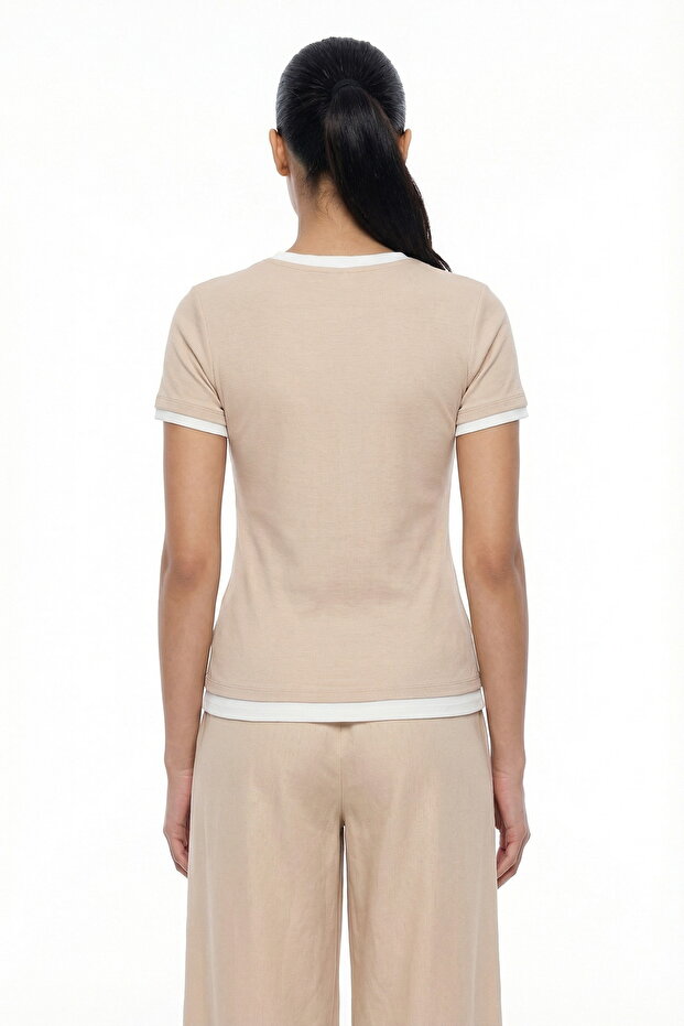 تي شيرت بيج باستيل من سلسلة بيسك لاير - 2