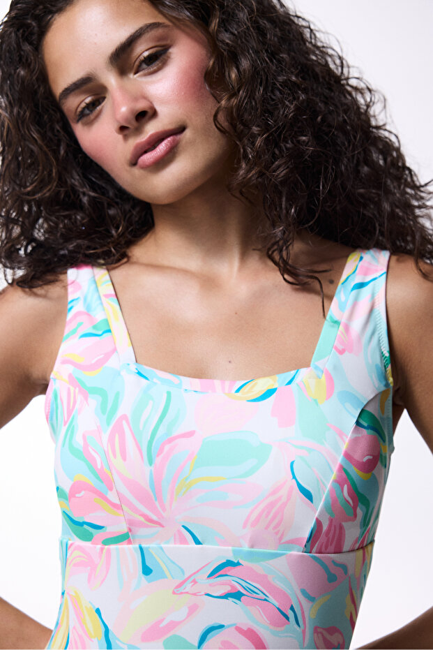 بدلة سباحة منقوشة بأوراق الشجر من دريم فريم - 5