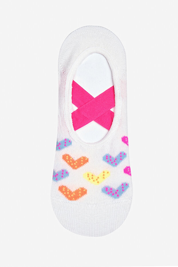 Girl's Heart Navy Blue Suba Socks