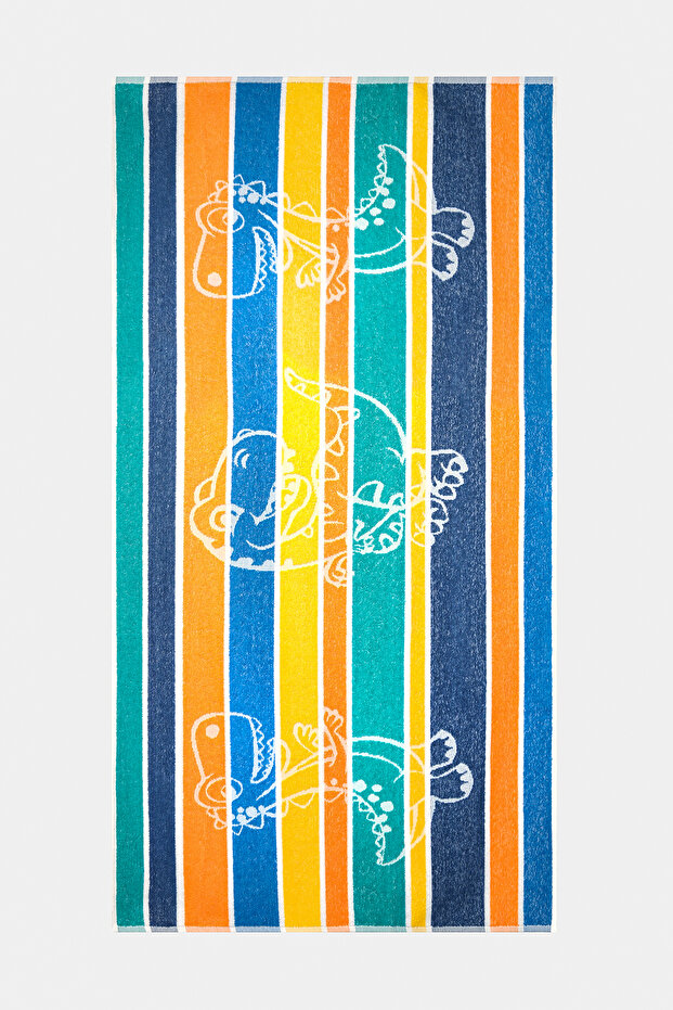 Erkek Dino Renkli Havlu - 3