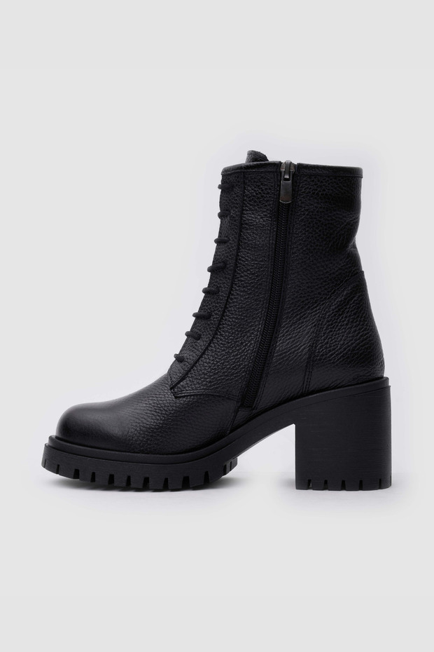 Siyah Hakiki Deri Kadın Postal Bot [060083] - 2