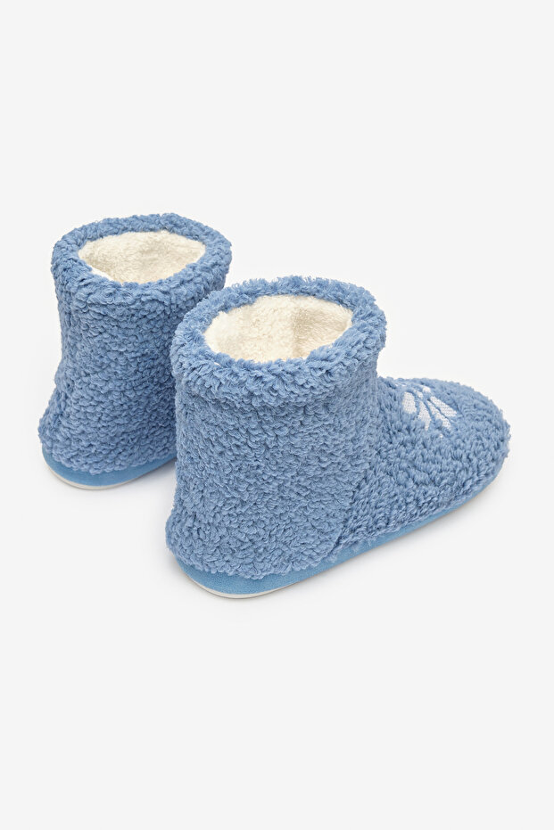 Snowflake Blue Home Boots - 4