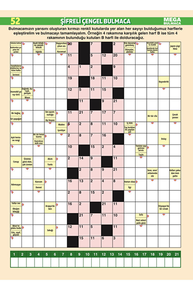 Mega Çengel Bulmaca 024 - 3