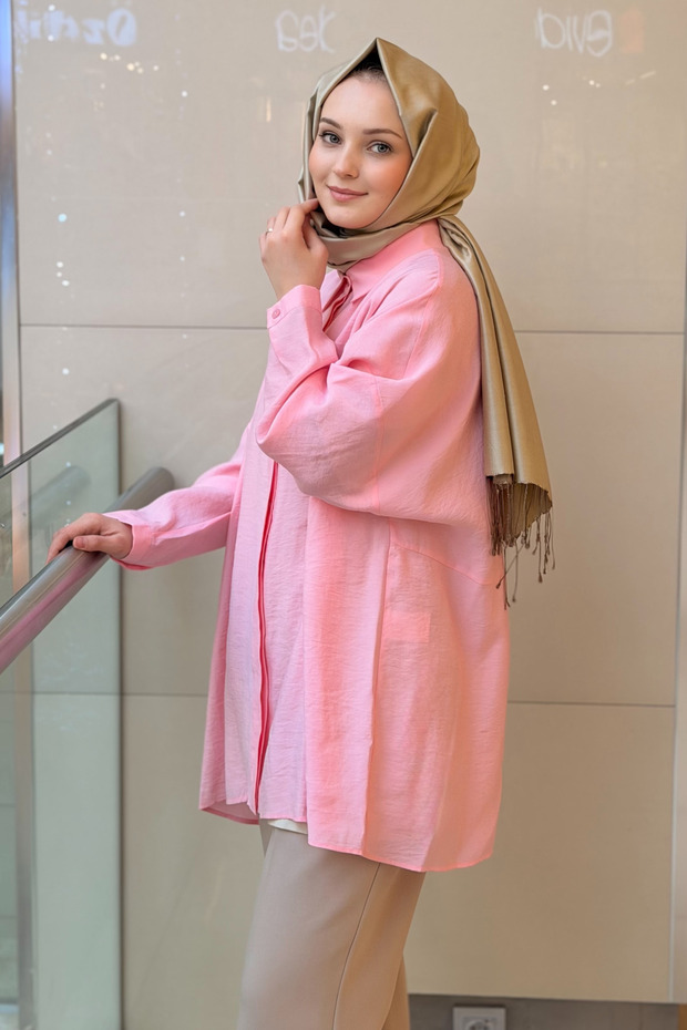 Gizli Düğmeli Classic Gömlek - 2