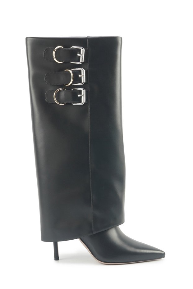 Justyou 5Pr Black Women's Heeled Boots