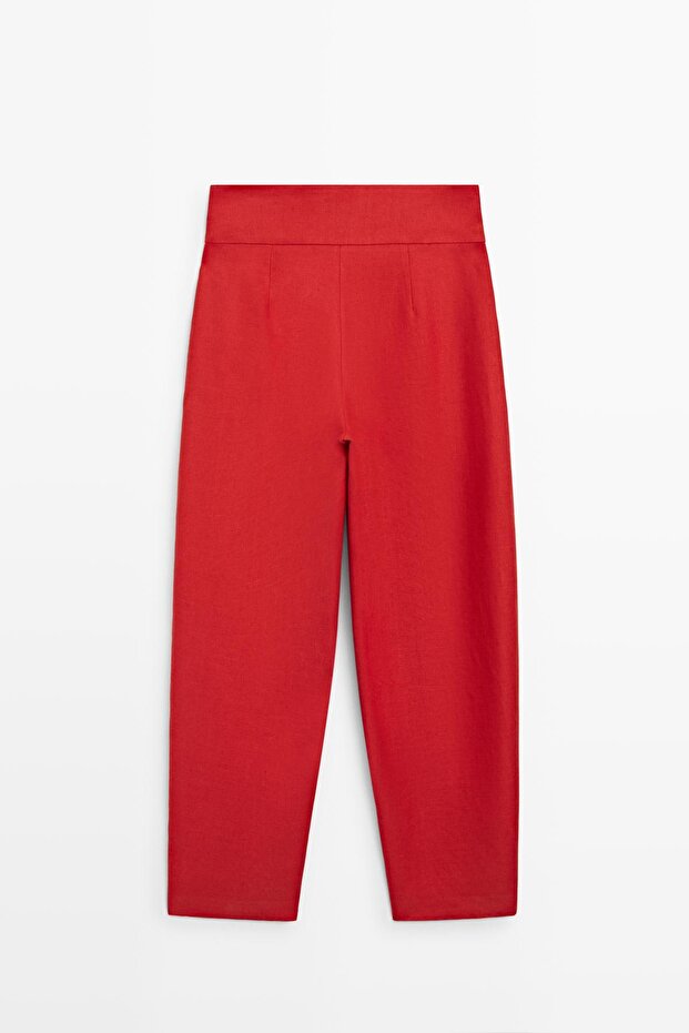 Linen volume trousers - 8