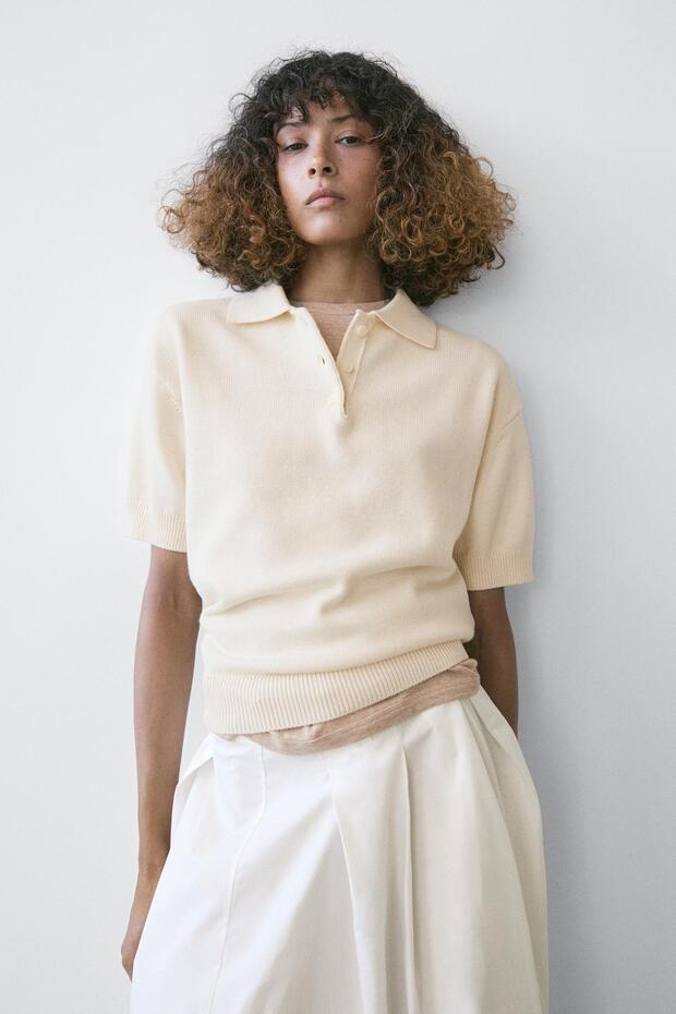 Wool knit polo jumper - 2