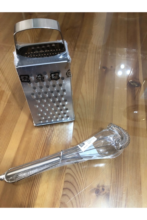 2 Parça Çelik Rende + 2 Li Çırpıçı Çelik - 5