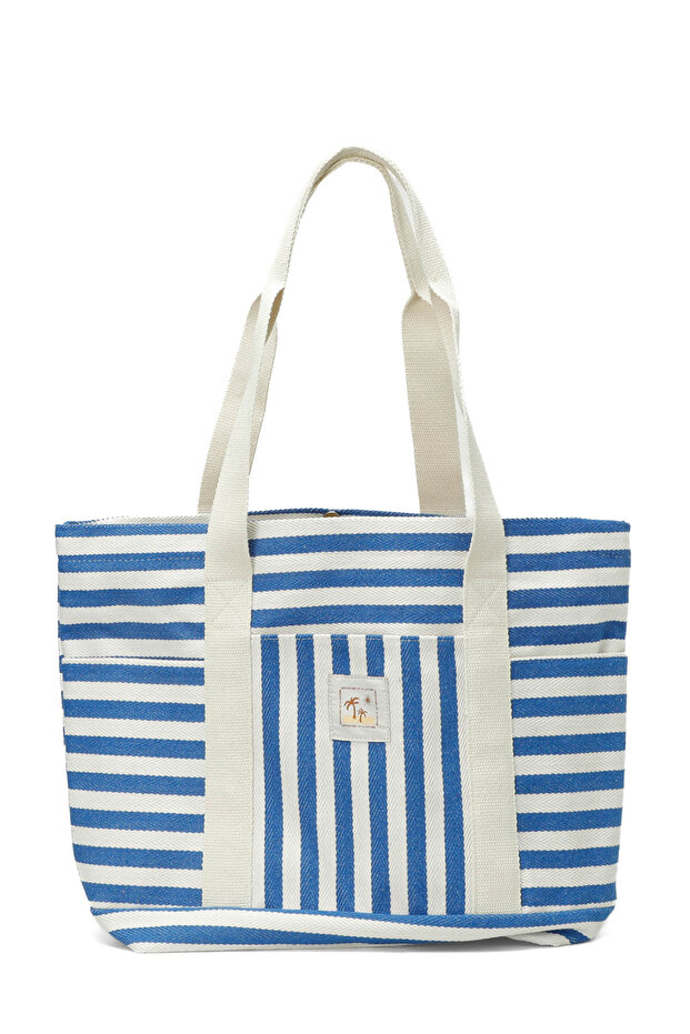 Cizgi Plj 5Fx Blue Women's Shoulder Bag