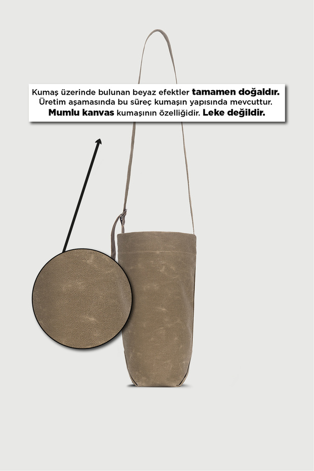 حقيبة الزجاجة باللون البني - 2