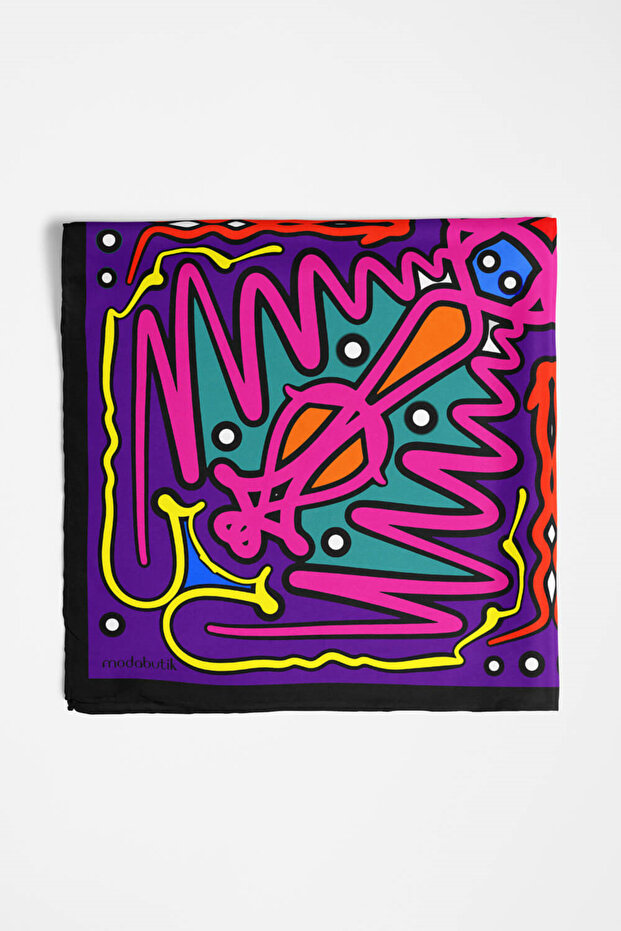 A35 باندانا منقوشة هندسية - 4