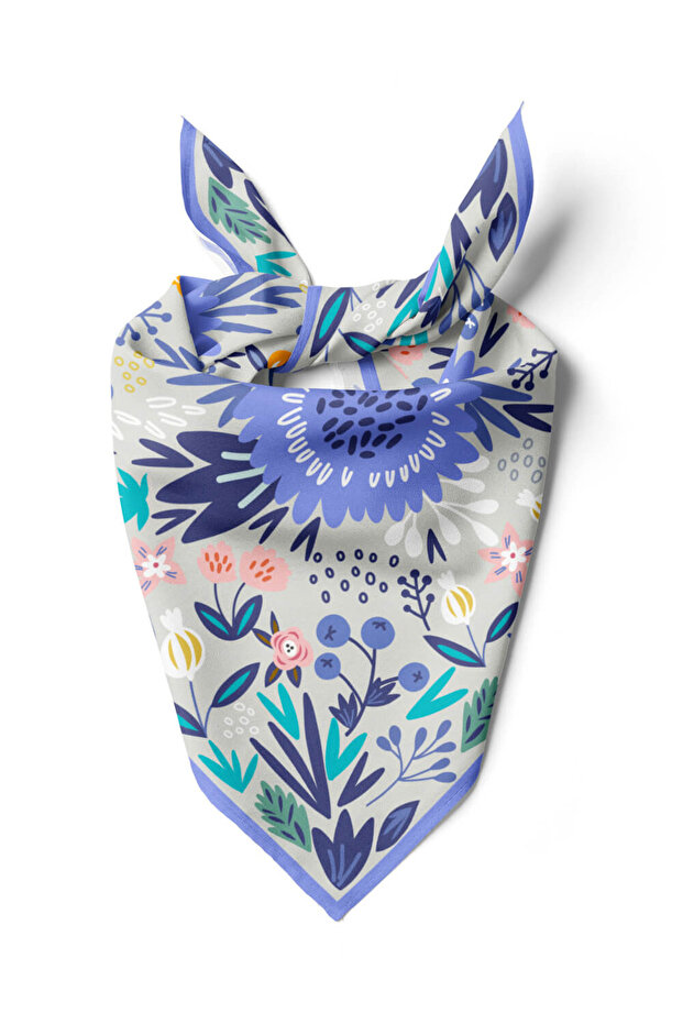 الأزهار منقوشة باندانا - 1