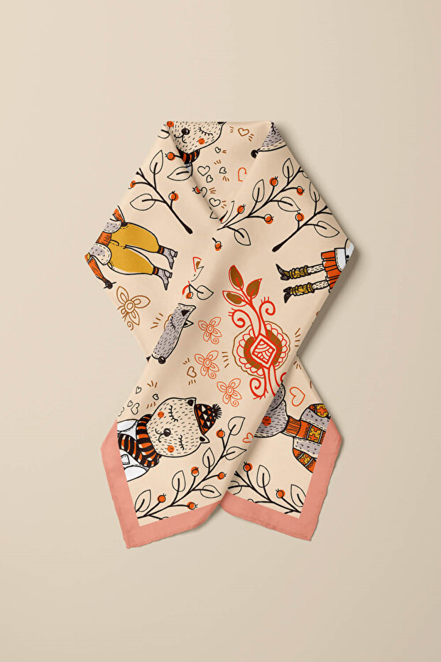 V57 باندانا منقوشة على شكل غزال - 6