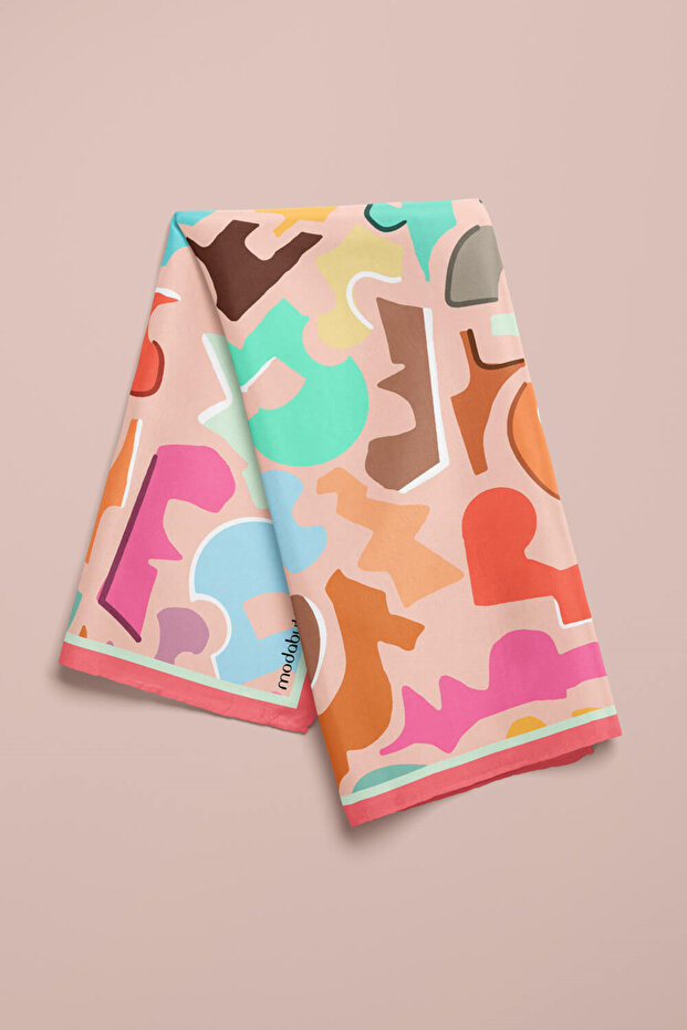 F116 باندانا منقوشة هندسية - 4