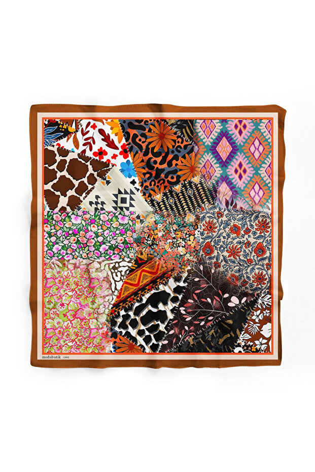 H17 ETNIC FLOWERS PATCHWORK BANDANA - 2