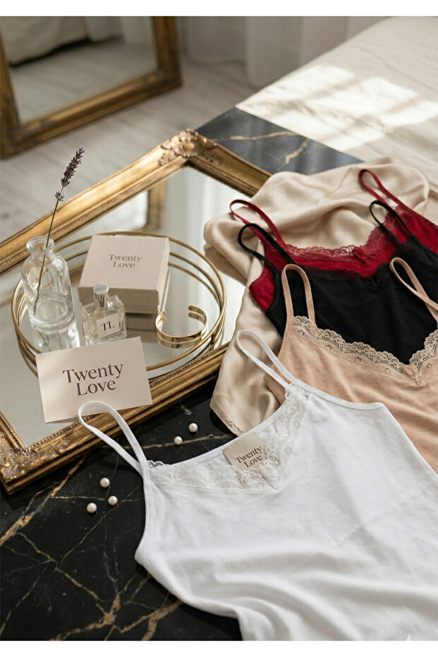 قميص داخلي لاسي ليكرا 4 قطع - 2