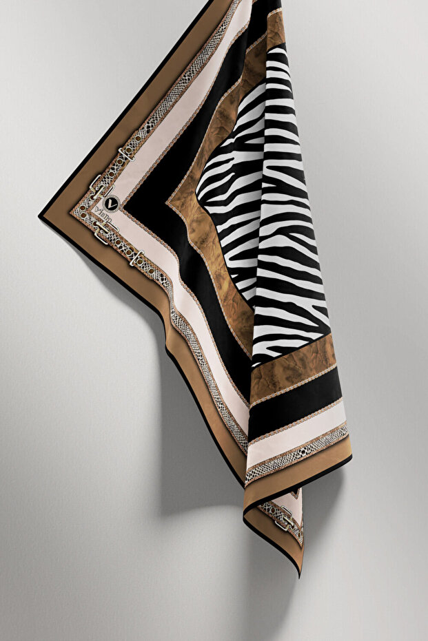 Twill Eşarp - Vizon - 5