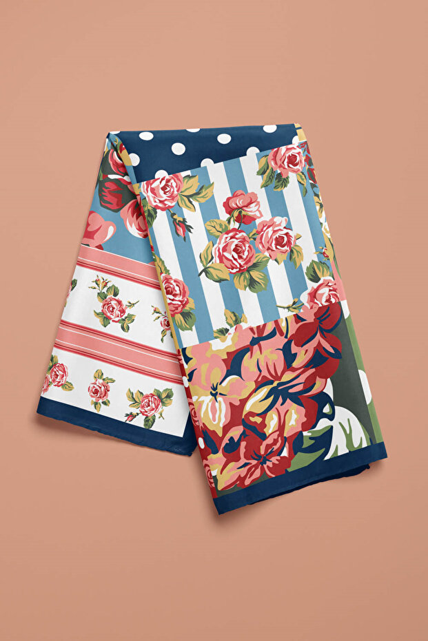 V9 Flower Patterned Bandana - 4