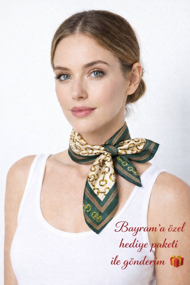 Women's Bandana Scarf 50X50 Square Scarf Rayon Italian Stitched Neck Scarf Hair Bandana