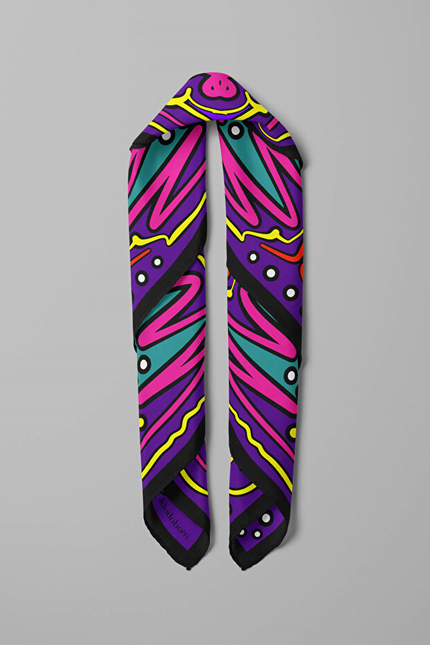 A35 باندانا منقوشة هندسية - 2