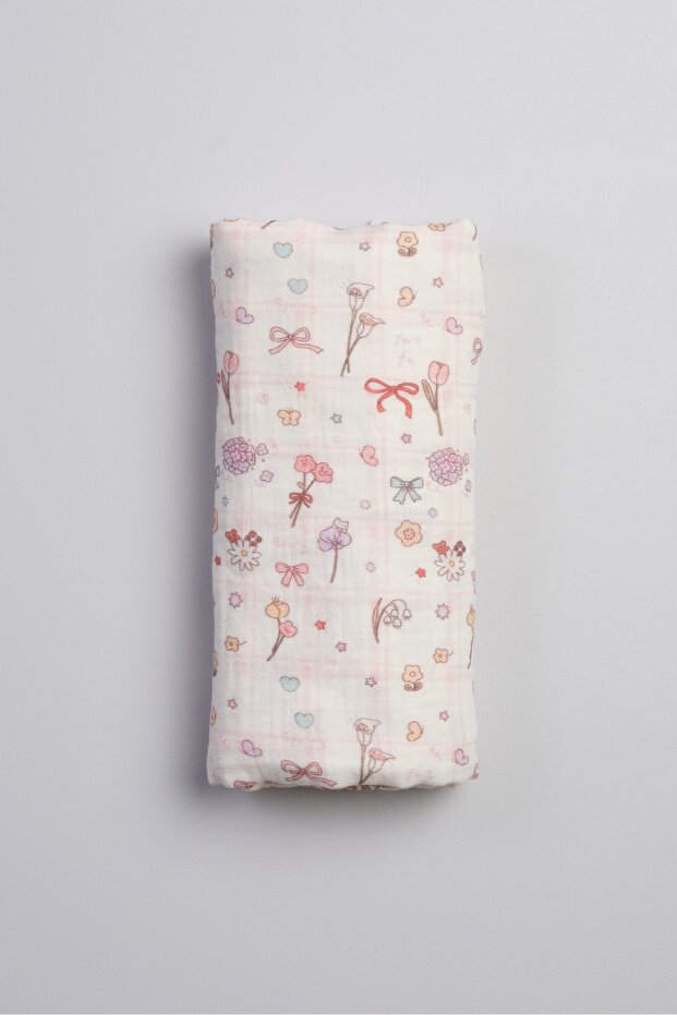 Multi-Purpose Muslin Cover 100 x 85 cm 100% Organic Cotton Oeko-Tex Certified