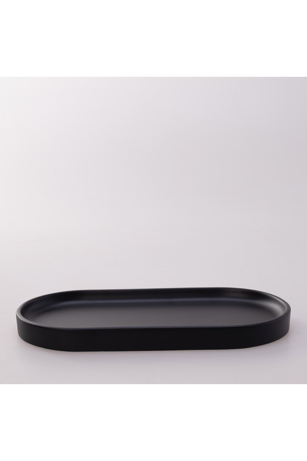 Victoria Oval Tray Small Black
