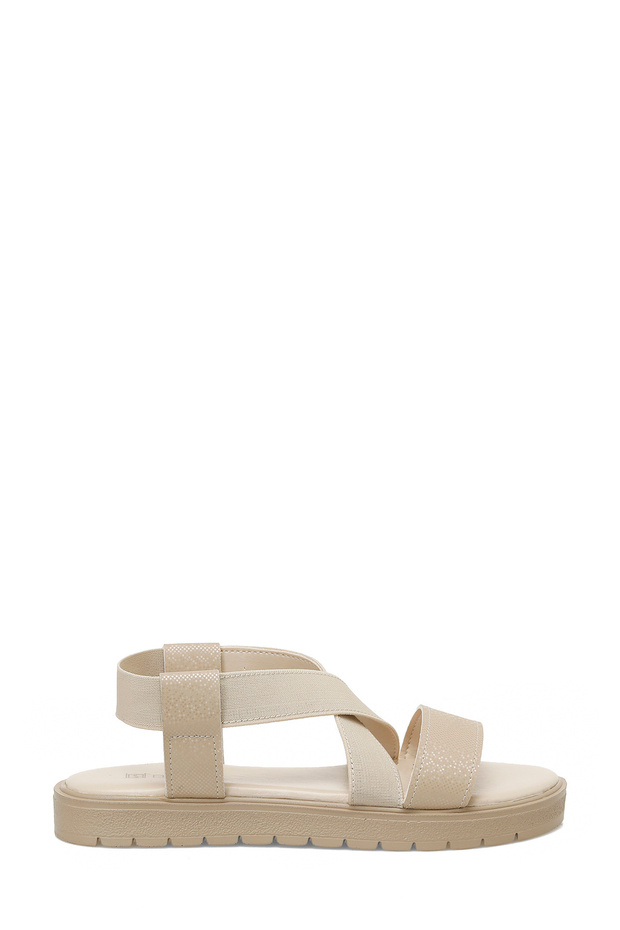 25S-275 5Fx Beige Women's Flat Sandals