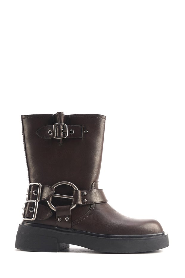 Cappa 4Pr Brown Women's Biker Boots