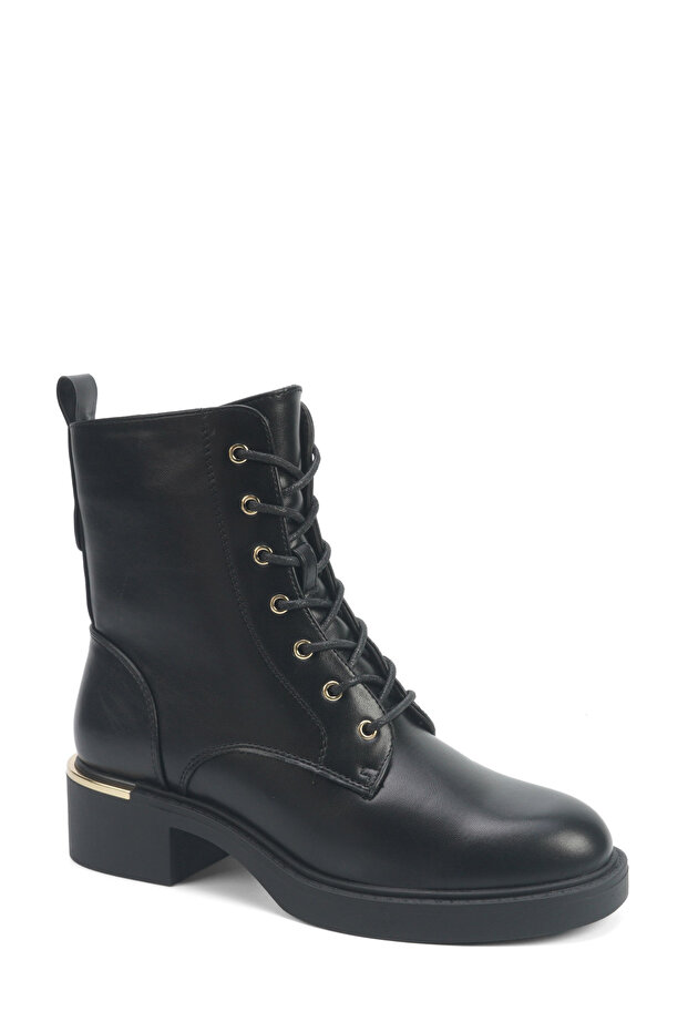 WILL 5PR Siyah Kadın Düz Bot - 3