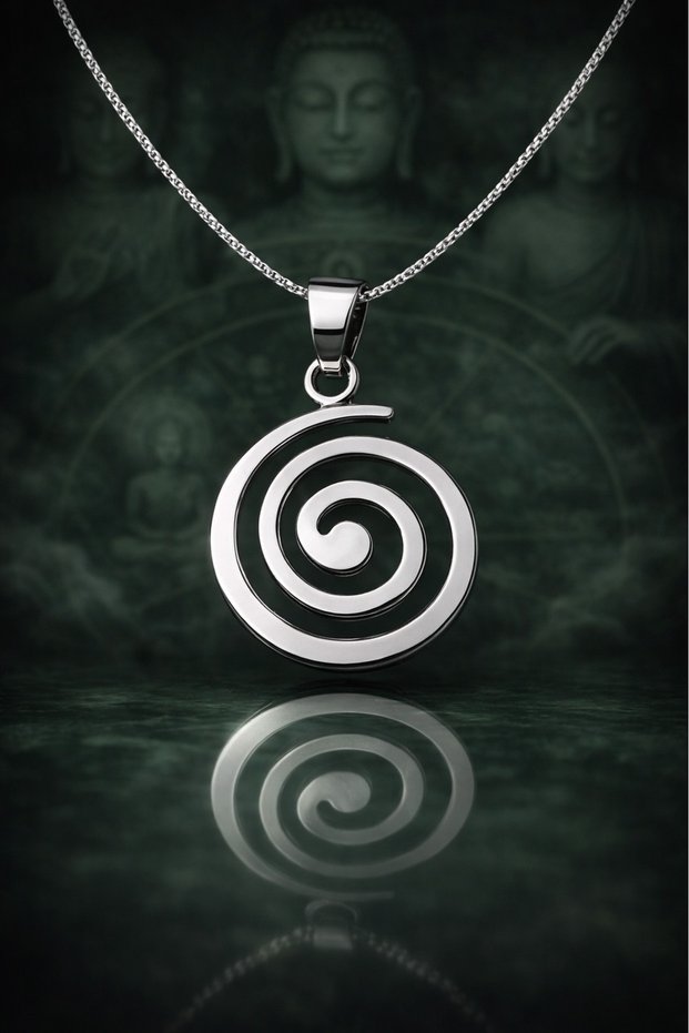 Life Cycle with Zen Energy Far East Mystic Spiral Necklace