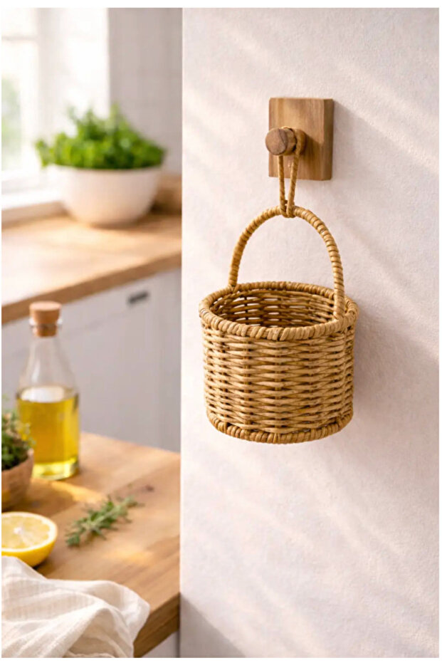 Wall Pocket – Hasır Duvar Sepeti - 5
