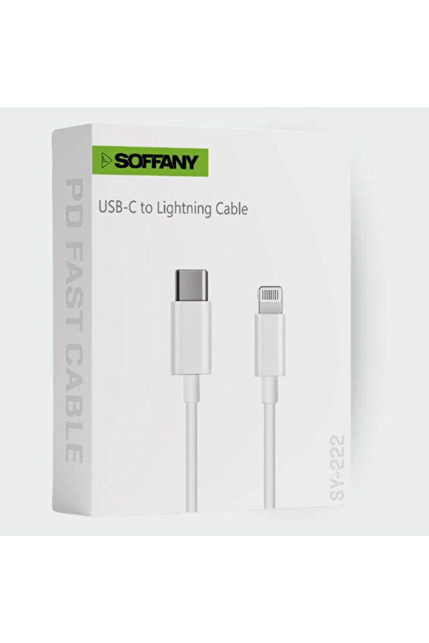 SY-222 SY-222 Type-C to Lightning USB Data Kablosu – 1mt. - 4