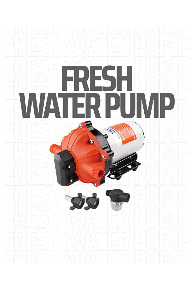 51 New Series DC Diaphragm Water Pump 12V/24V 5.0 GPM 60 PSI Heavy-Duty