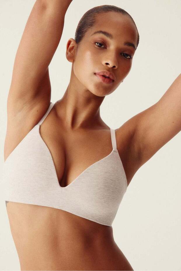 2-pack padded non-wired cotton bras