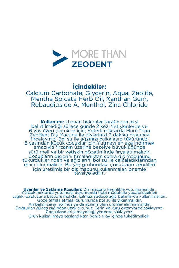 Zeodent Diş Macunu 100 gr - 3