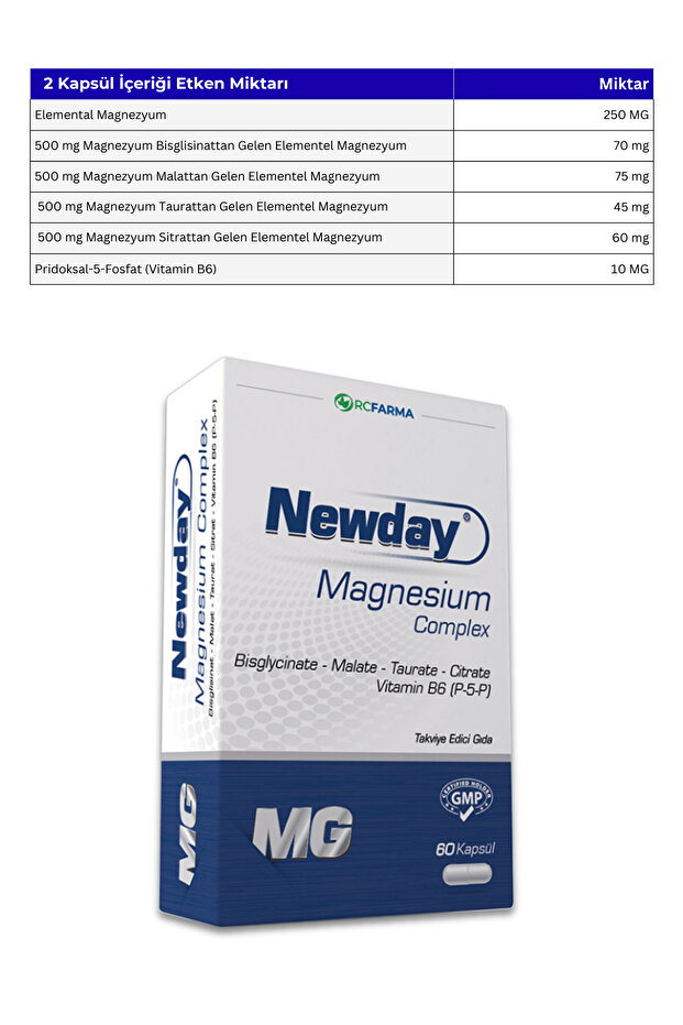 Magnezyum Complex B6 Kapsül 60 Kapsül - 5