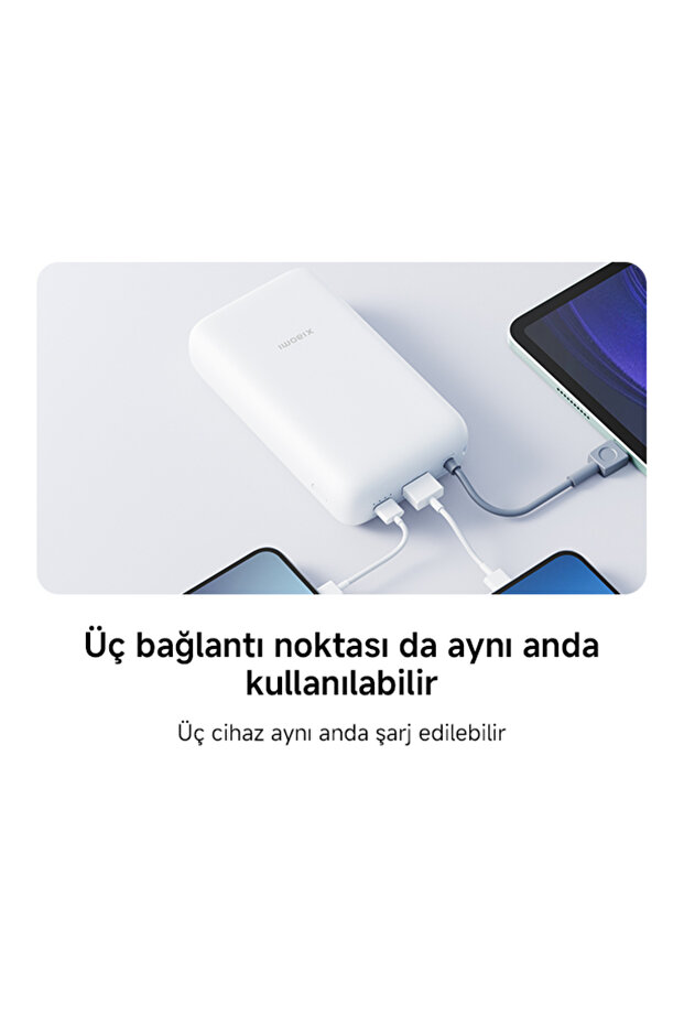 Power Bank 20000mAh (Integrated Cable) Light Gray - 8