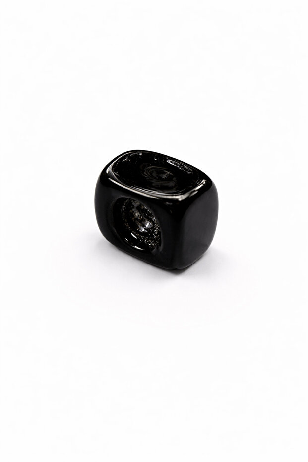 Black Murano Glass Charm