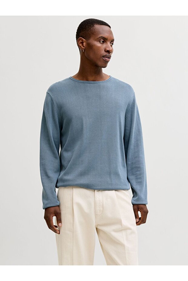 Strickpullover Einfarbig Strickpullover - 1